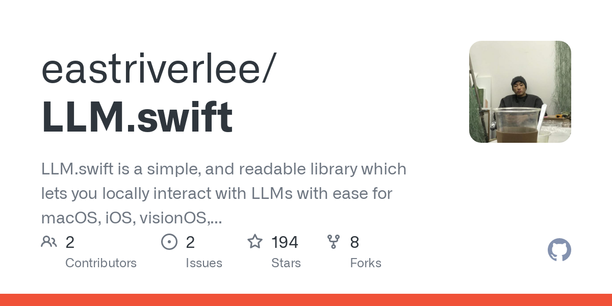 LLM.swift is a simple library which lets you locally interact with LLMs