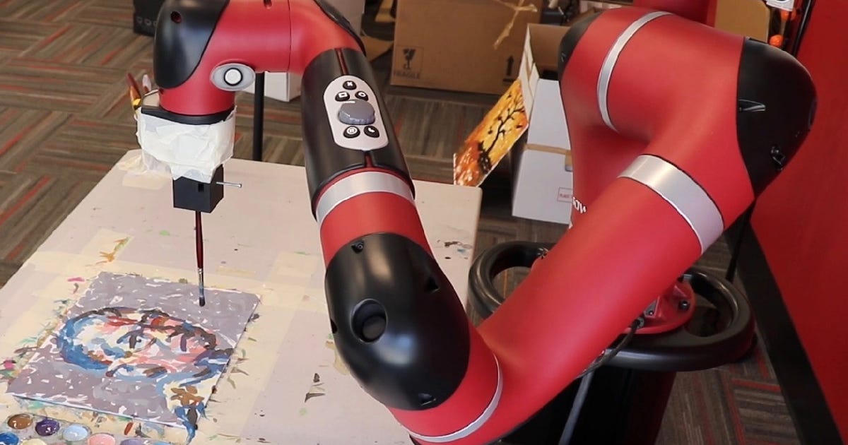 Meet Frida, the Robot That Paints AI-Driven Art in Real Life - CNET