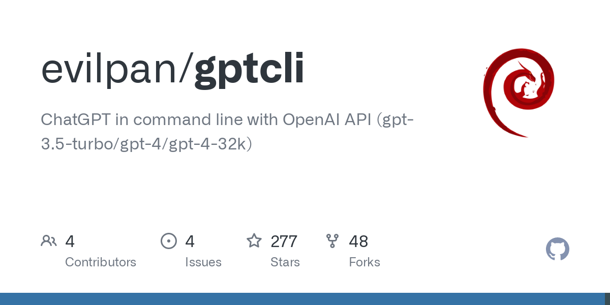 ChatGPT in command line with GPT-3.5-turbo API