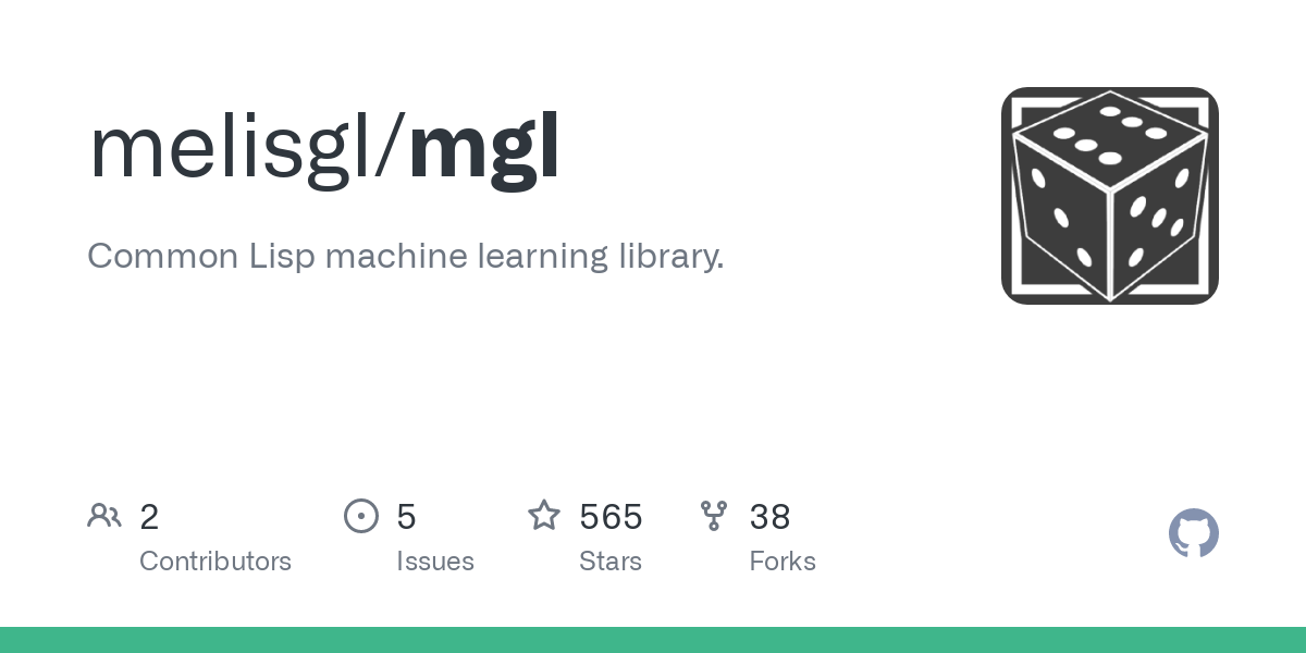 Mgl: Common Lisp machine learning library