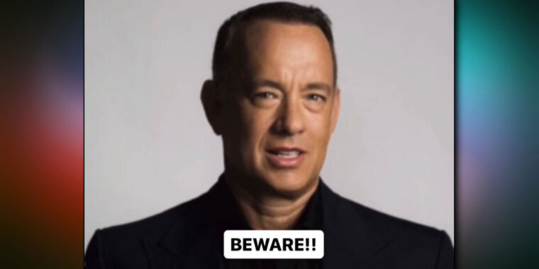 Tom Hanks warns of AI-generated doppelganger in Instagram plea